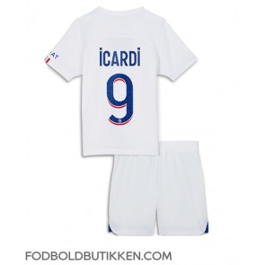 Paris Saint-Germain Mauro Icardi #9 Tredjetrøje Børn 2022-23 Kortærmet (+ Korte bukser)